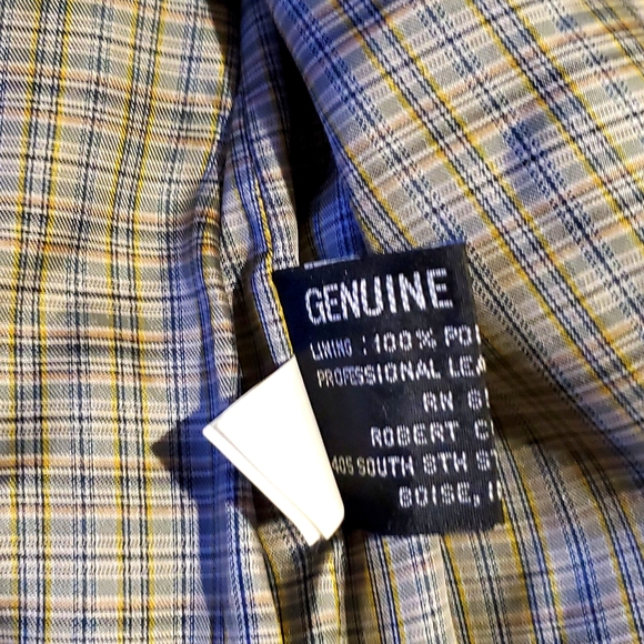 Leather Jacket Robert Comstock Endurance Long Lined Coat Mens 42 - Picture 9 of 13